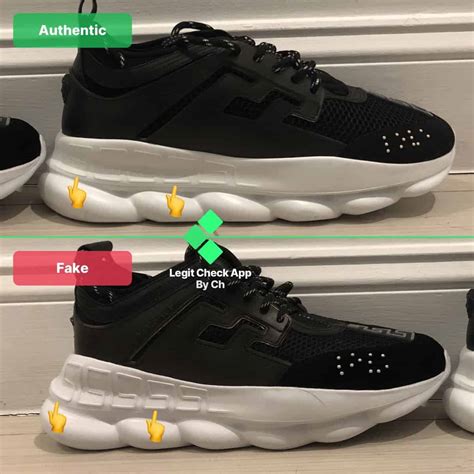 versace chain reaction replica vs real|versace chain reaction all black.